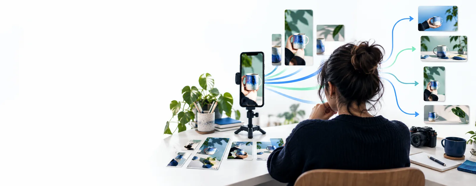 Postbridge site imagery introducing a social publishing workflow